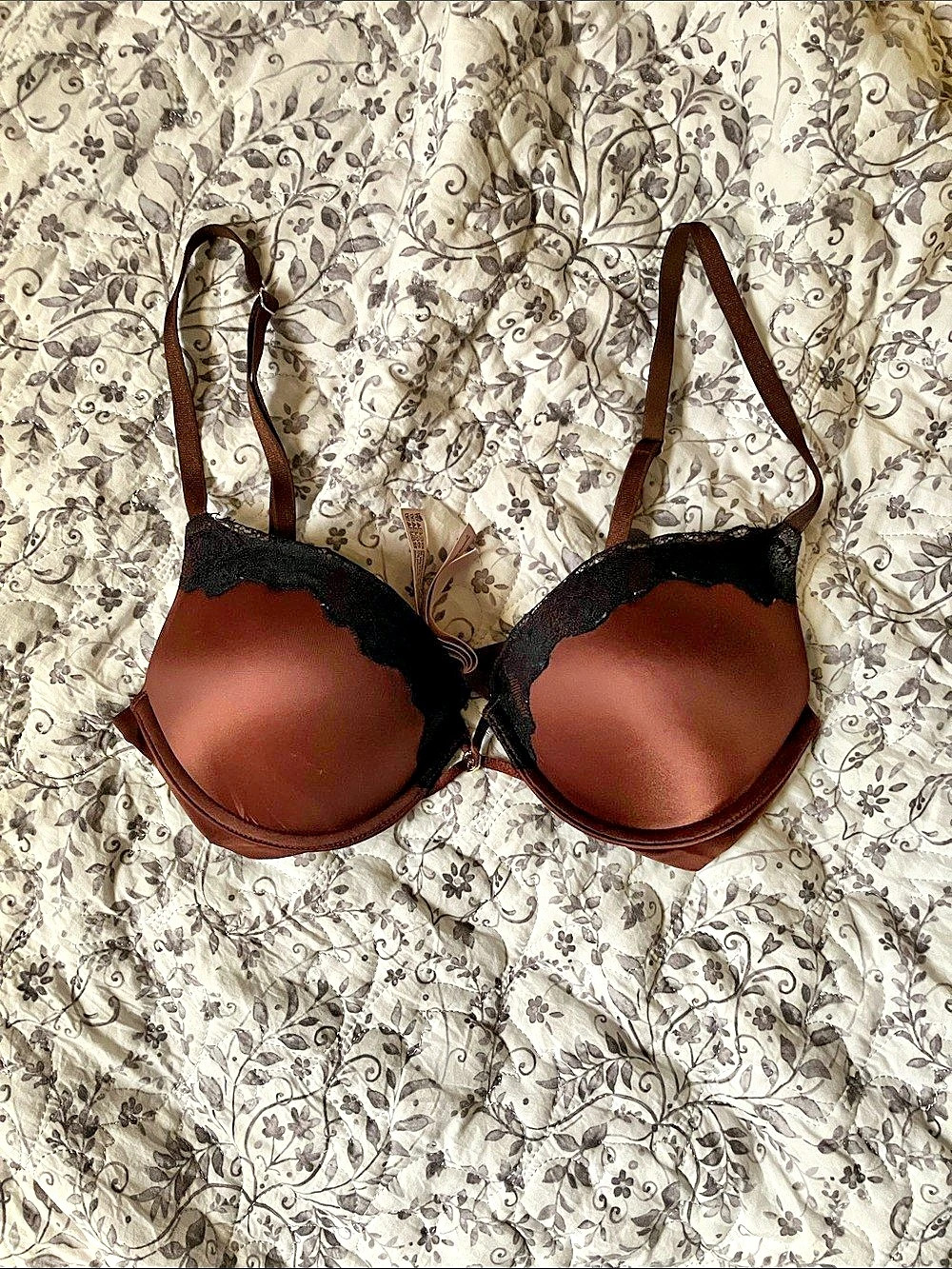 Victoria's Secret Very Sexy Push-Up Bra Brown & Black 34B/B75